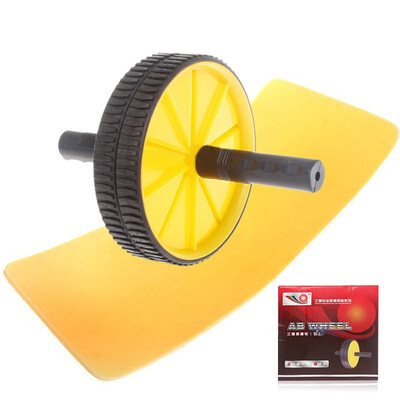 

Three strong fitness belly Jian abdominal round belly round fitness round wheel round belly round 3032 double round to send mat yellow