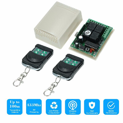 

433Mhz DC 12V 4CH Universal 10A Relay Wireless Remote Control Switch Receiver Module And 5PCS 4 Key RF 433 Mhz Transmitter Remote