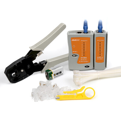 

Jimmy Home JM-GTW7 line meter set stripping pliers network tester crystal head pliers sub-clamp line knife tie multi-function cable clamp 7 piece set