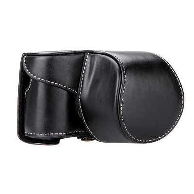 

Outdoor Black PU Leather Camera Bag Case Cover Pouch for Sony A5000 A5100 NEX XX9D
