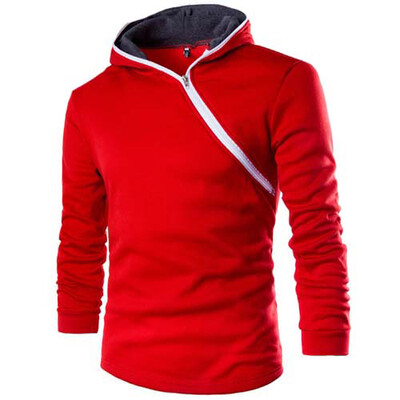 

CT&HF Men Fashion Personality Fleece Cotton Long Sleeve Fleece Zipper Design Simple Pure Color Coat Hot Selling Silm Fleece