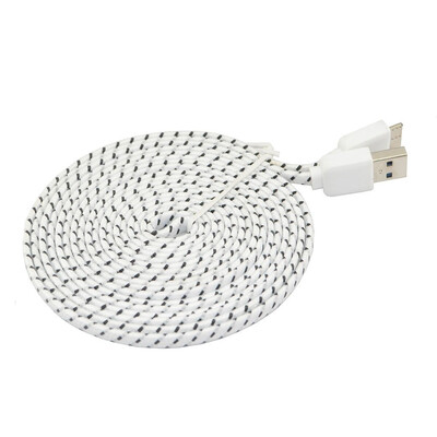 

10ft плоской лапши от продления micro - USB 3.0 длинные ткань вязать зарядного устройства Samsung Galaxy Note 3 S5 кабеля