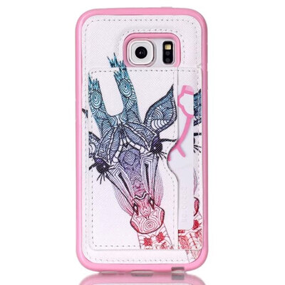 

MITI Case For Samsung S6 Edge Colorful Painting Luxury PU Leather Back Cover For Samsung S6 Edge