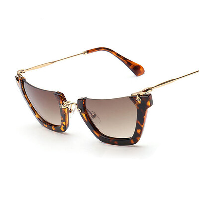 

FEIDU Semi Rimless Sunglasses Women Brand Designer Super Popular Sexy Cat Eye Sun Glasse Outdoor Eyewear Oculos De Sol Feminino