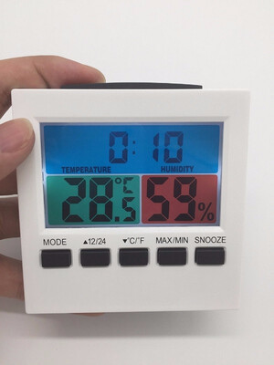 

New Arrival Weather Station LCD ColorScreen Thermometer Electronic Clock Household Hygrometer