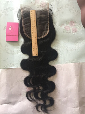 

5X5 Body Wave Lace Closure Body Wave Peruvian Virgin Hair Lace Closure Bleached Knots Human Hair Closure With Baby Hair