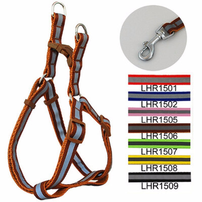 

Cntomlv 6 Colors Nylon Reflective Dog Harness Leash Lead Set For Small Medium Dogs Puppy Chihuahua Yorkie