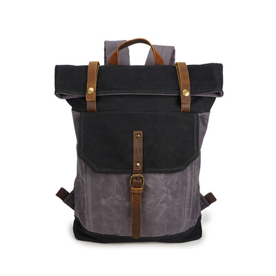 

Vintage Canvas Backpack Men Big Capacity Travel Military Backpack Fashion Student Bag High Quality Waterproof Laptop Backpack