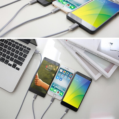 

12m Micro USB Type C 3 in 1 Phone Cable Fast Charging Data Cable Android Charger Cables Apple data transfer