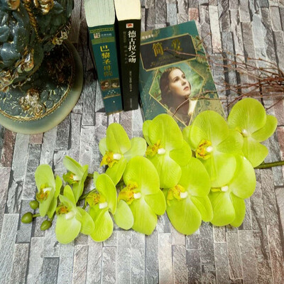 

2pcs 11Heads large Orchid Artificial Flowers Moth Butterfly Orchids Home Wedding Decoration fleurs artificielles deco anniversaire