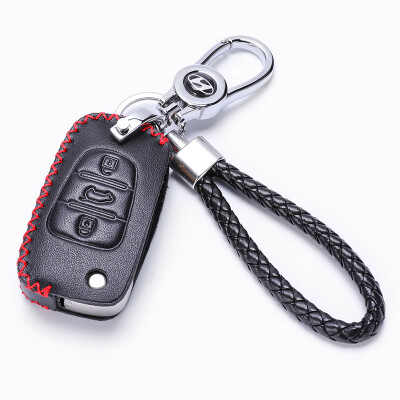 

KING ETING Modern Key Bag Leather Key Case IX35 Fei Si Lang Mo Tu Sheng Rui Nai Rui Yue Yue Ya Zun Special Car Keychain D Style Red