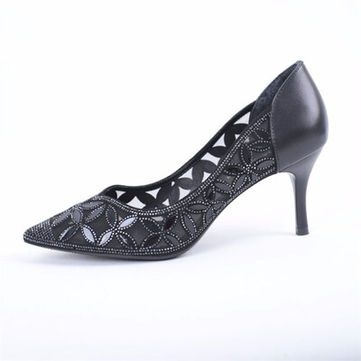 

SHUANGFENG Crystal Party Shoes Women Summer 2018 Spring Pumps Sexy Ladies High Heels Shoes Woman thin heels shoes female dress