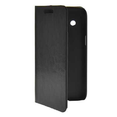 

MOONCASE Slim Leather Flip Wallet Card Pouch with Kickstand Shell Back ЧЕХОЛ ДЛЯ Samsung Galaxy Core 4G G3518 Black