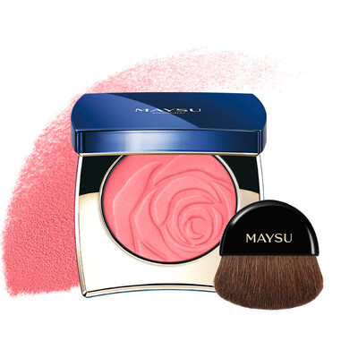 

Mei Su MAYSU Peach Blossom Jiao Yan Magic mining rouge plum red 03 make-up blush natural whitening three-dimensional repair capacity