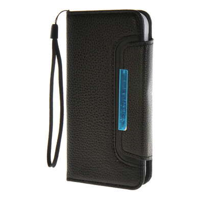 

MOONCASE Wrist Strap Multi Purpose Flip Leather Wallet Card Pouch Back чехол для Samsung Galaxy S6 Black