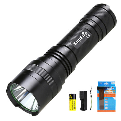 

God supfire L6 light flashlight import XML2 T6 high lumens 26650 lithium battery high-power battery compatibility 18650 battery waterproof long-range charge outdoor self-defense