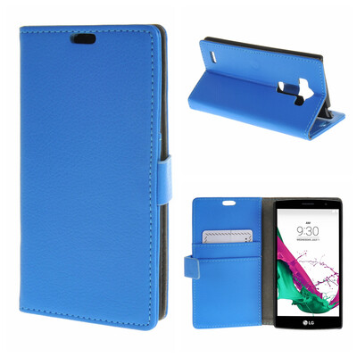 

MOONCASE ЧЕХОЛ ДЛЯ LG G4 Beat G4S High quality Leather Flip Wallet Card Holder Bracket Back Pouch Blue