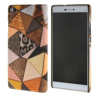 

MOONCASE Personality style Hard Rubber Shell Back Case Cover for Huawei Ascend P8 Yellow