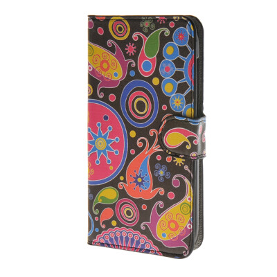 

MOONCASE Flower style Leather Wallet Flip Card Slot Stand Pouch Case Cover for Huawei Ascend Y600 A08