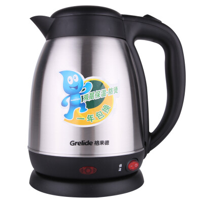 

Grelide (Grelide) Electric kettle 304 stainless steel PTC insulation double anti-hot 1.5 liters WWK-D1503K