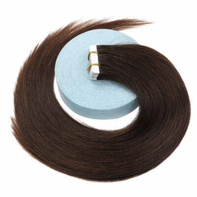 

BHF Hair Tape Hair Extension Remy Human Hair Brazilian Silky Straight White Seamless Tape In Hair 2 20PcsPack