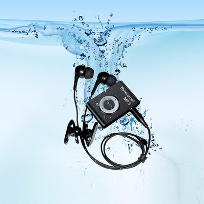 

Mini IPX8 Waterproof MP3MP4 Player 4816GB Headset Swim Underwater Sports MP3 Walkman Hifi Sereo Music With FM Radio Clip