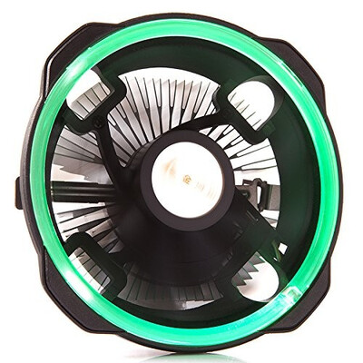 

GOLDEN FIELD Lighting Ray Heatsink & Fan Low Noise Green Halo LED CPU Air Cooler Radiator For Intel & AMD