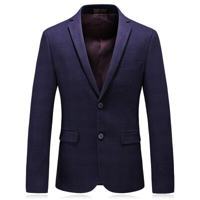 

Middle-aged mens business casual plaid blazer