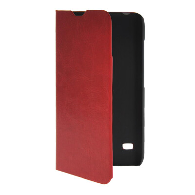 

MOONCASE Slim Leather Side Flip Wallet Card Slot Pouch with Kickstand Shell Back чехол для Huawei Ascend Y550 Red