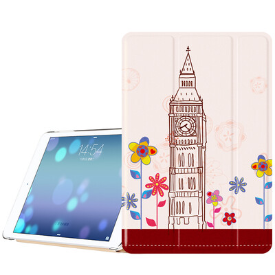 

Би Диас (BIAZE) Apple IPAD AIR2 защитный чехол iPad6 планшетный ПК корпус тонкий кожаный три раза Выдерживает падение интеллектуального сна иллюстрации серии PB16- Big Ben