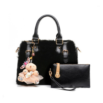 

Fashion women leather handbags Boston tote bags designer brand Bears messenger bags new women shoulder bags composite bags
