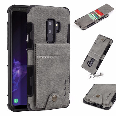 

SHS Phone Case For Samsung Galaxy S9S9 PlusA8A8 2018 Fashion Linen Clasp Card slot Multifunctional Wallet Full Cover