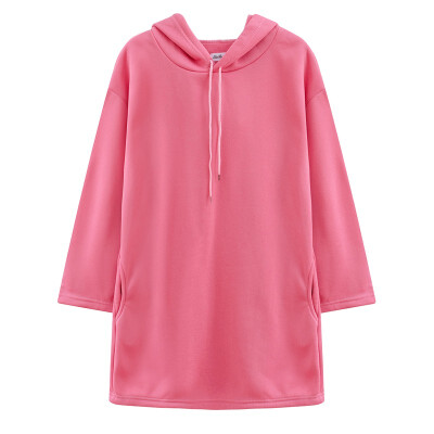 

Hoodie female long student loose spring&autumn new long-sleeved hooded pullover