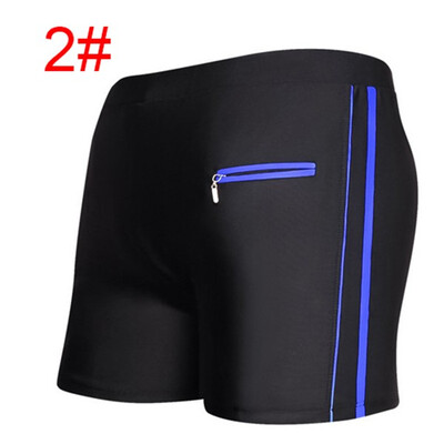 

Mens Soft Boxer Breathable Beach Shorts Plus Size Zipper Pocket Swimwear Trunks