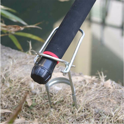 

New Simple Fishing Rod Holder Angler Gadget Sea rod dual-purpose bracket galvanized metal Fish rod bracket