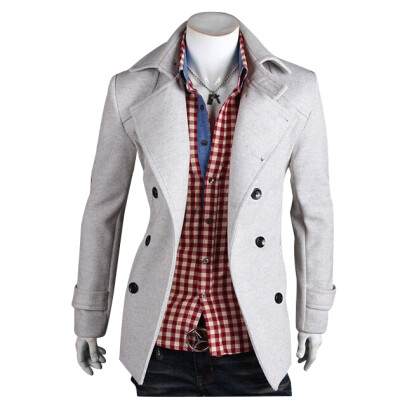 

Zogaa New Men's Wool Coat Autumn And Winter Double-breasted Casual