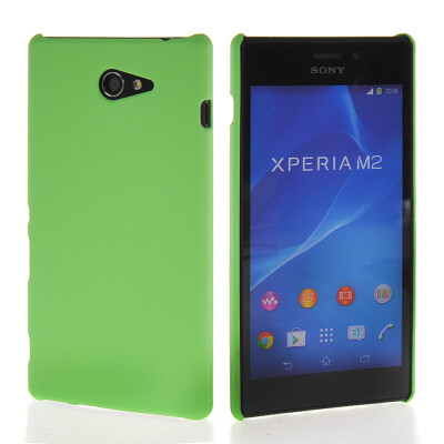 

MOONCASE Hard Rubberized Rubber Coating Devise Back Case Cover for Sony Xperia M2 Green