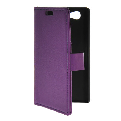 

MOONCASE Slim Leather Flip Wallet Card Pouch with Kickstand Shell Back ЧЕХОЛ ДЛЯ Sony Xperia A2 Purple