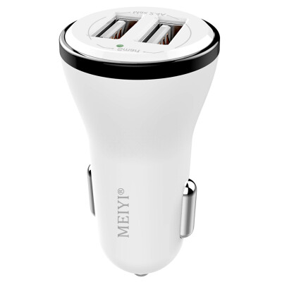 

Mei Yi charger for car/car charger/2 in 1 Cigarette Lighter USB car charger, white