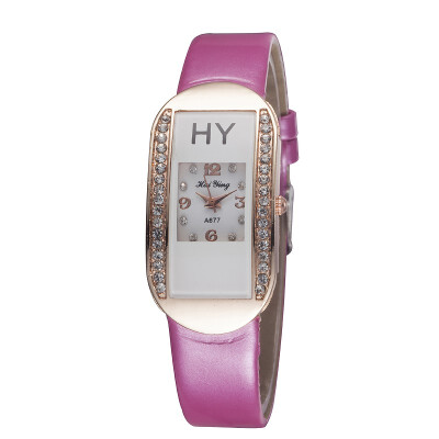 

Quartz Watch WH066 Diamond square 1pcs Analog PU leather Ladyswomens