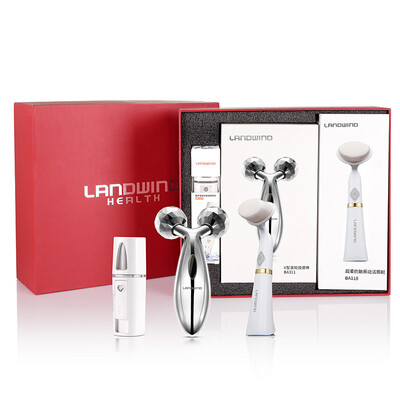 

Blue rhyme LANDWIND hydrating cleansing beauty gift box BA118M Sonic vibrating cleansing brush roller beauty stick spray hydrating gift boxed girlfriend Christmas birthday holiday gift