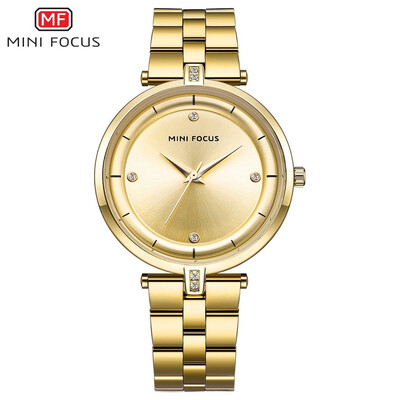 

MINI FOCUS Fashion Stainless Steel Strap Women Quartz Watch MF0120L