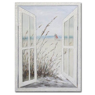 

Framed canvas modern living room bedroom background wall still life window landscape decorative painting