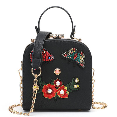 

Fashion Women Designer Flower pearl Handbags butterfly Girls Chain Luxury Handbag Shoulder Bags Ladies Messenger Crossbody Bag