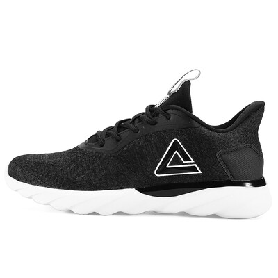 

PEAK mens shoes comfortable non-slip light running shoes casual sports shoes men DH830091 black 44 yards