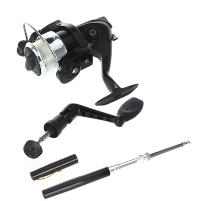

Mini Aluminum Pocket Pen Fishing Rod Pole Reel