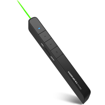 

Promise (KNORVAY) N75C green flip pen laser pen flip pen PPT remote control pen lithium charging white