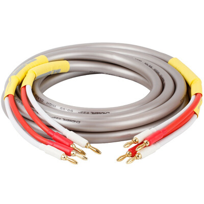

CHOSEAL audio cable audio line speaker line speaker cable audio cable with plug banana head-U-head 25 m QS203AT2D5
