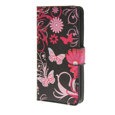 

MOONCASE Butterfly style Leather Side Flip Wallet Card Slot Stand Pouch чехол для Huawei Ascend Y635 a04