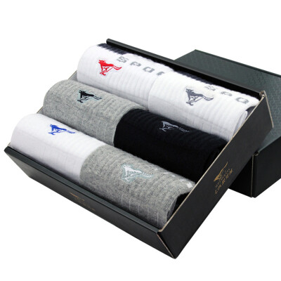

Jingdong supermarket] seven wolves (SEPTWOLVES) socks men's sports socks men combed cotton leisure cotton socks men socks 6 double mixed color 90464